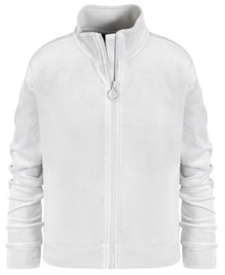 ID Ideology - Big Girls Velour Long-Sleeve Zip-Up Sweatshirt