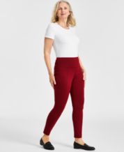 Universal standard moro pocket ponte stretch knit pants maroon red size 2xl