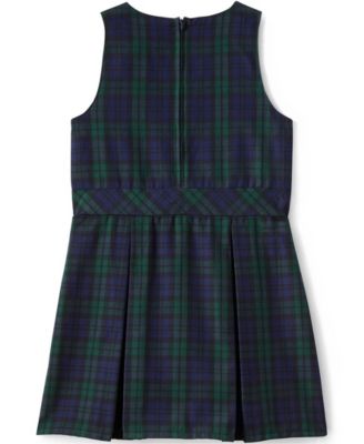 School Uniform Girls Plaid Jumper Top of Knee