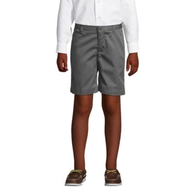 Men's School Uniform Boys Plain Front Blend Chino Shorts