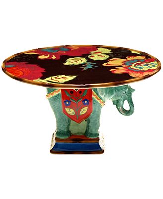 Tracy Porter Eden Ranch Figural Elephant  Cake  Stand  