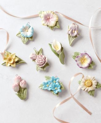 Celebrate Flowers Ornament Set, 10-Piece