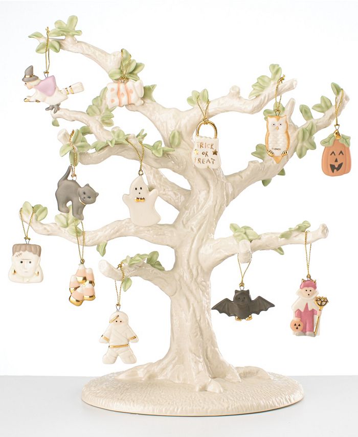 Lenox Trick or Treat 13 Piece Ornament Tree Set - Macy's