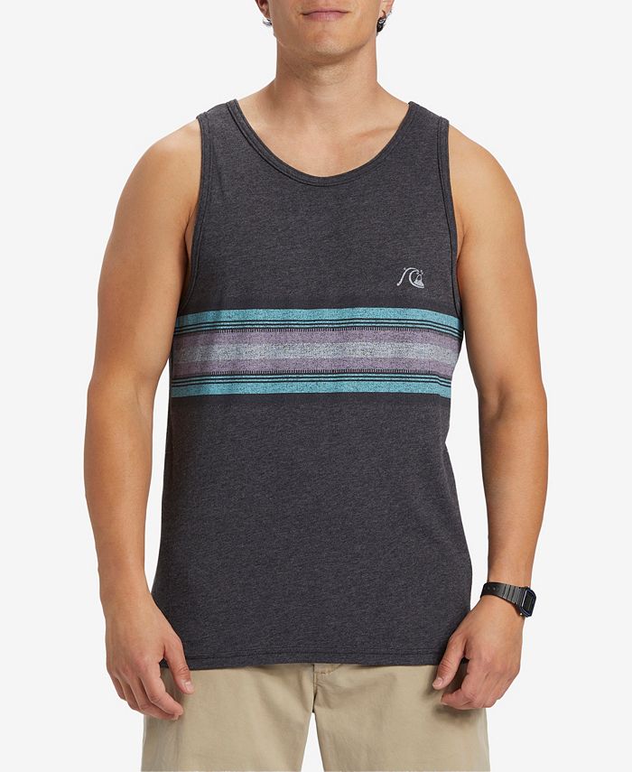 Quiksilver Men's Crewneck Everyday Stripe Tank Top Macy's