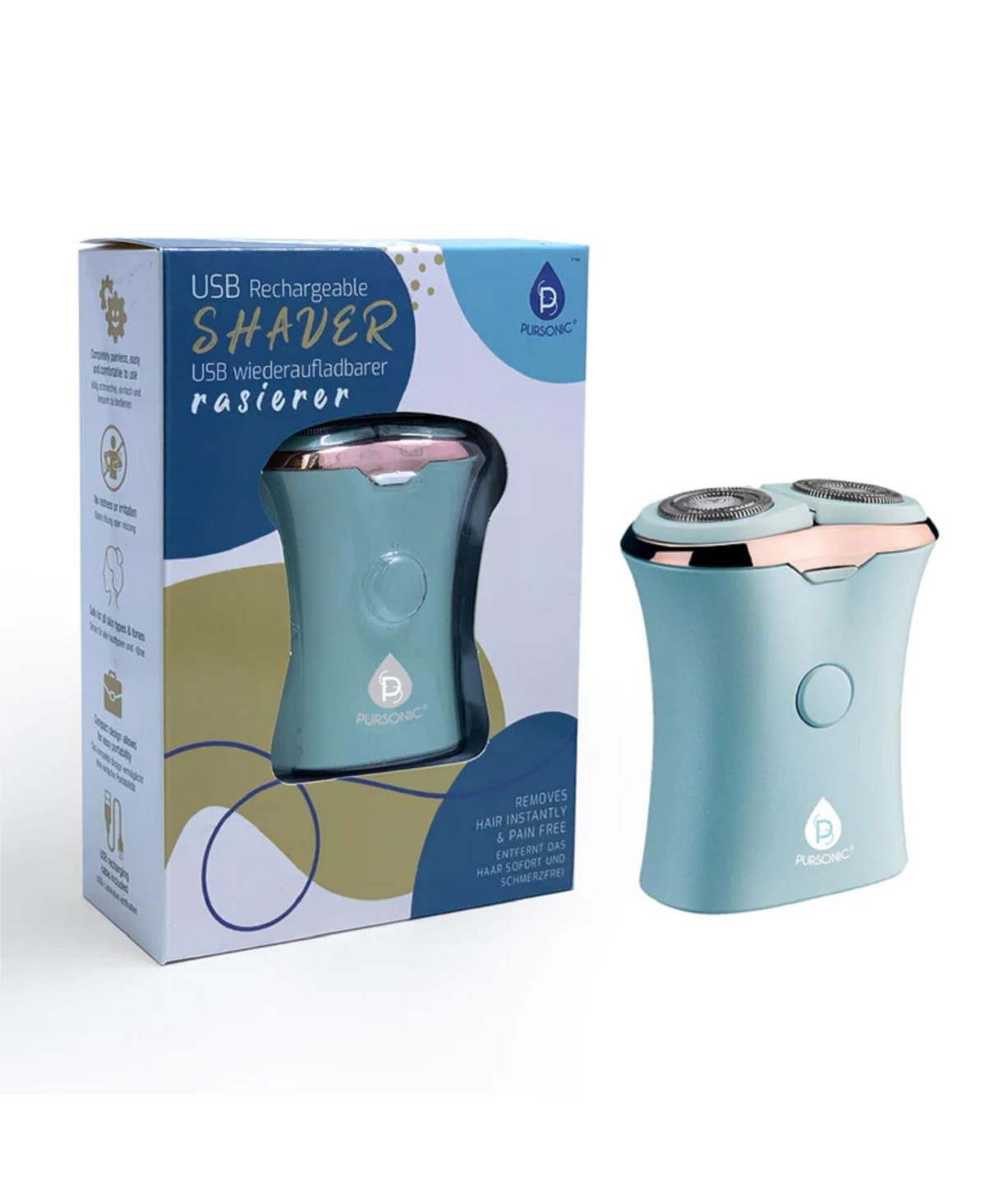 Usb Rechargeable Ladies Shaver - Pink