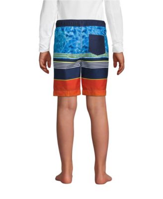 Boys Printed Swim Trunks