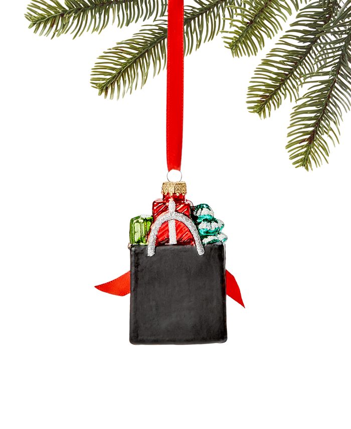 Holiday Lane Macy's Shopping Bag Ornament, Created for Macy's Macy's