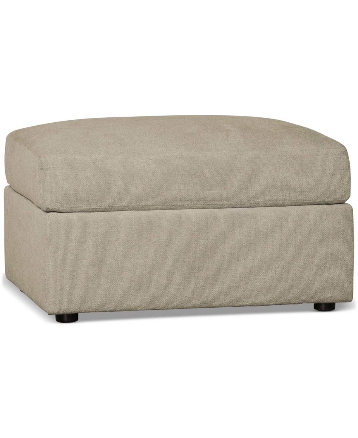 Furniture Closeout! Wrenley 32" Fabric Ottoman, Created For Macy's In Dove