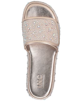 Inc rhinestone on sale slides