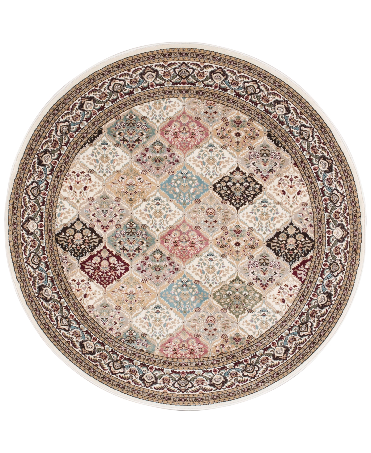 kathy ireland Home Ephesus Magnesian Multi 7'10in Round Rug, Created for Macy's