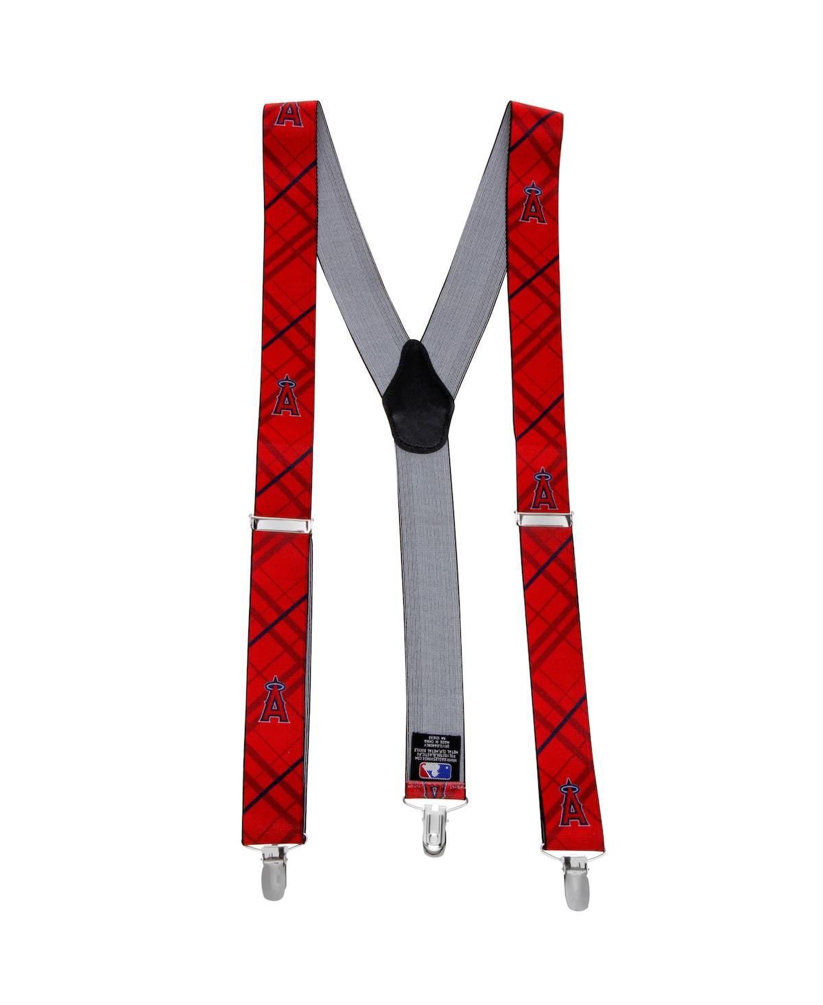 Men's Los Angeles Angels Suspenders - Red