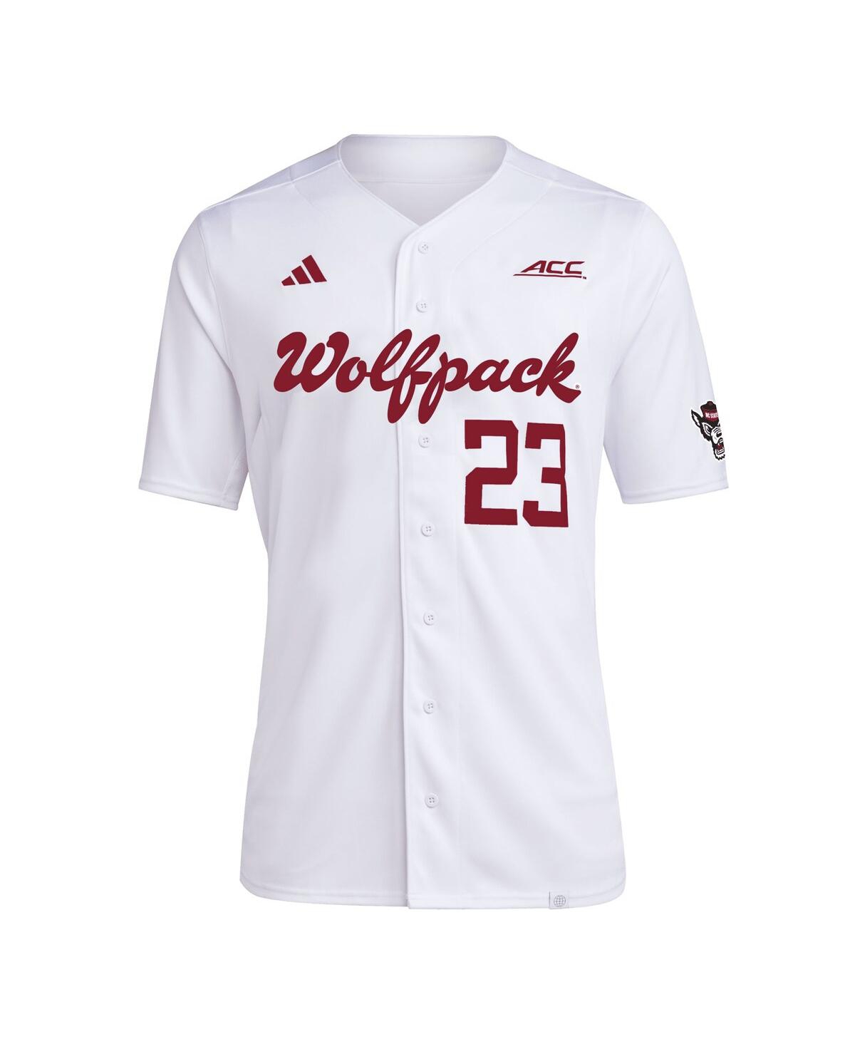 Men's adidas #23Nc State Wolfpack Team Baseball Jersey - White