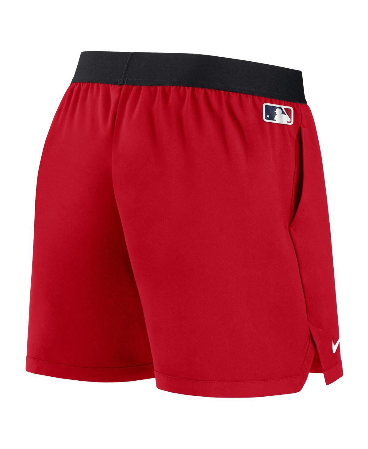 Shop Nike Women's  Red Los Angeles Angels Authentic Collection Team Performance Shorts