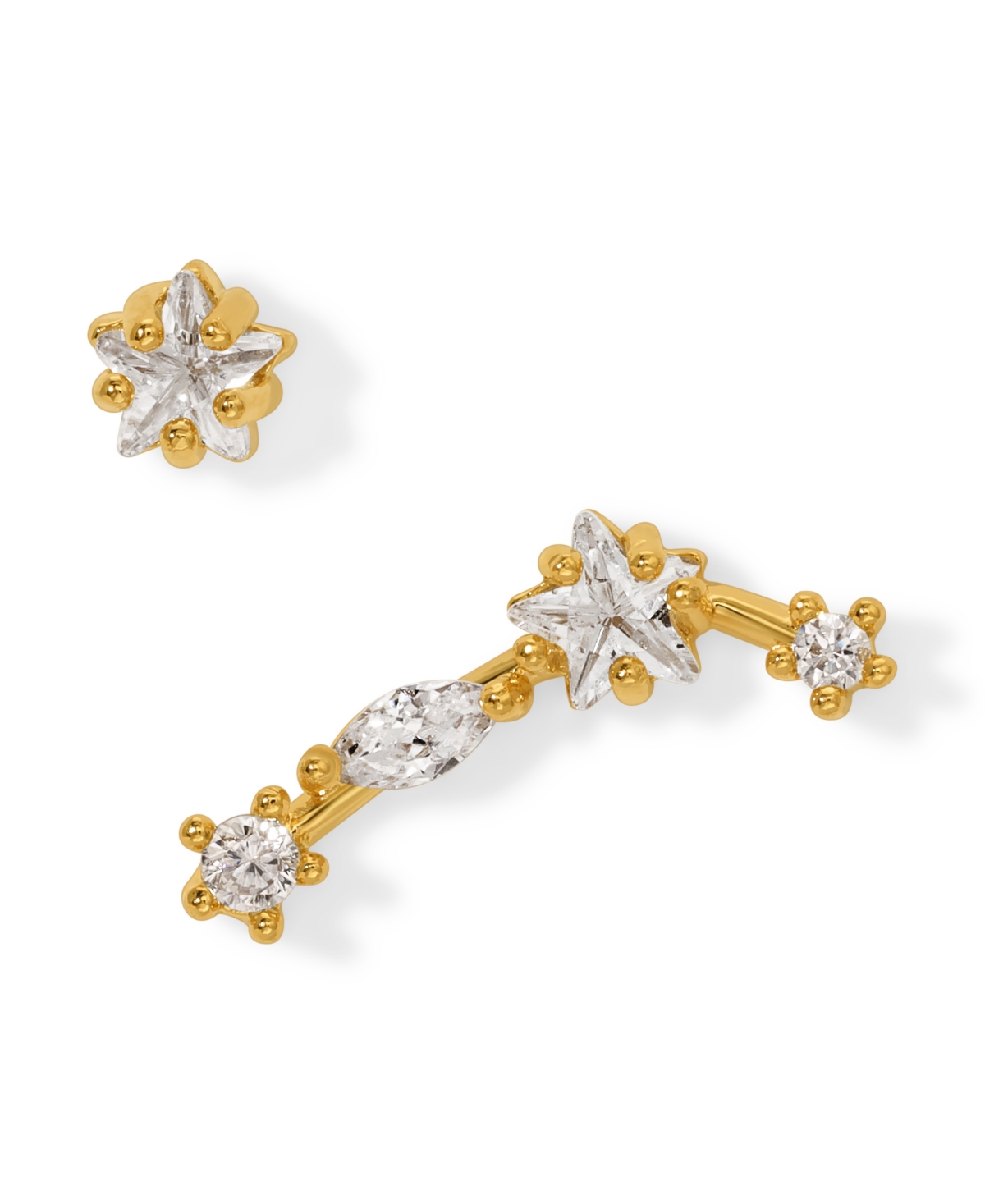 Girls Crew Faux Cubic Zirconia Constellation Stud Earrings In Pisces