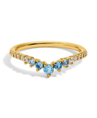 Faux Cubic Zirconia Birthstone Ring