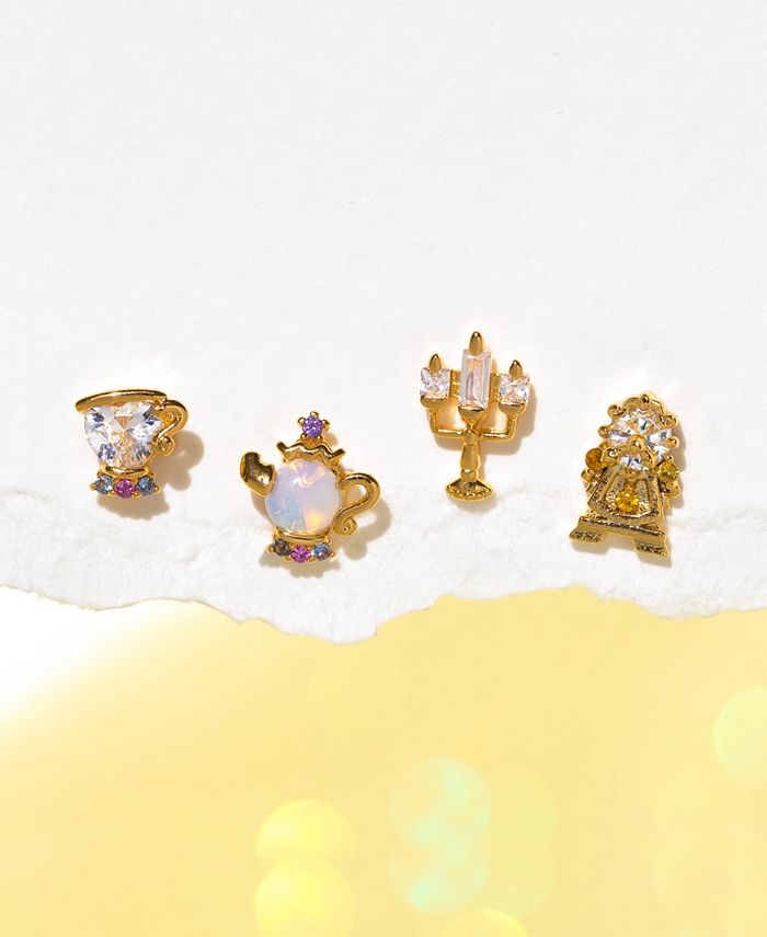 Girls Crew Crystal MultiColor Disney Princess Be Our Guest Stud