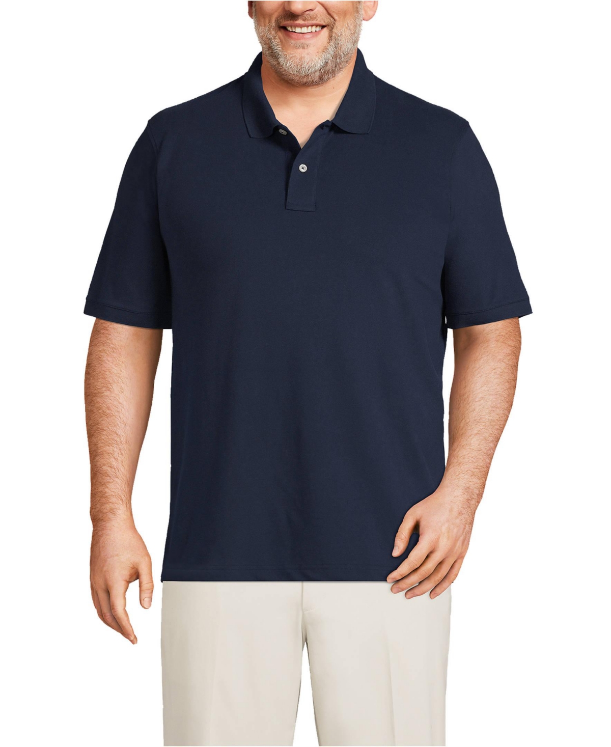 Lands' End Big & Tall Short Sleeve Comfort-First Mesh Polo Shirt