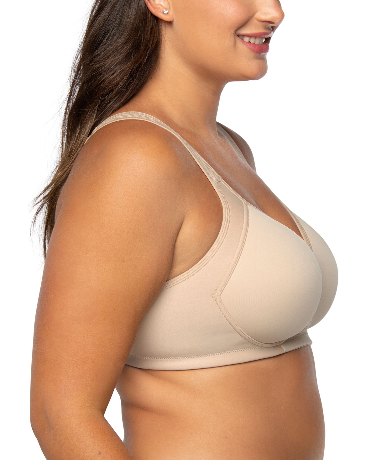 Shop Vanity Fair Full-figure Wireless Sports Bra 71500 In Damask Neutral (nude 5)
