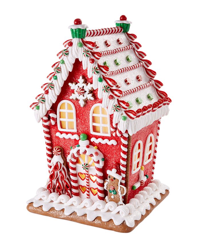 Holiday Lane Christmas Cheer LED Gingerbread Candy House, Created for ...