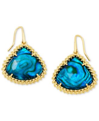 Kendra Scott - 14k Gold-Plated Pear-Shape Stone Drop Earrings