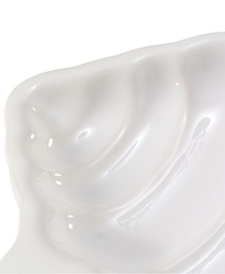 Abstract Coastal Seashells & Coral Ceramic Soap Dish