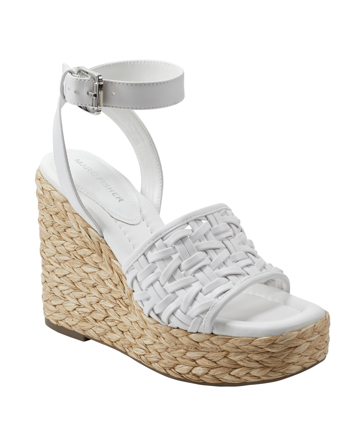 Women's Godina Espadrille Square Toe Wedge Sandals - White