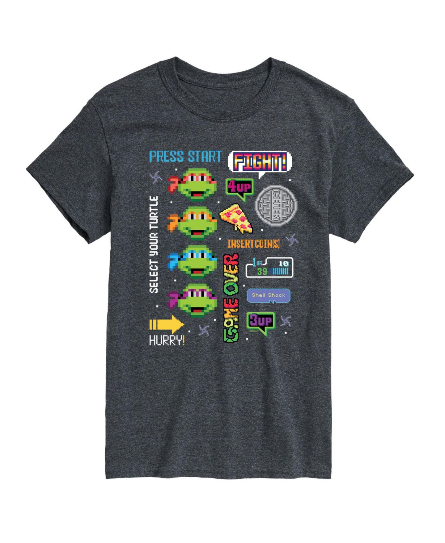 Мужская футболка AIRWAVES Teenage Mutant Ninja Turtles Graphic, цвет: Серый — фото 1