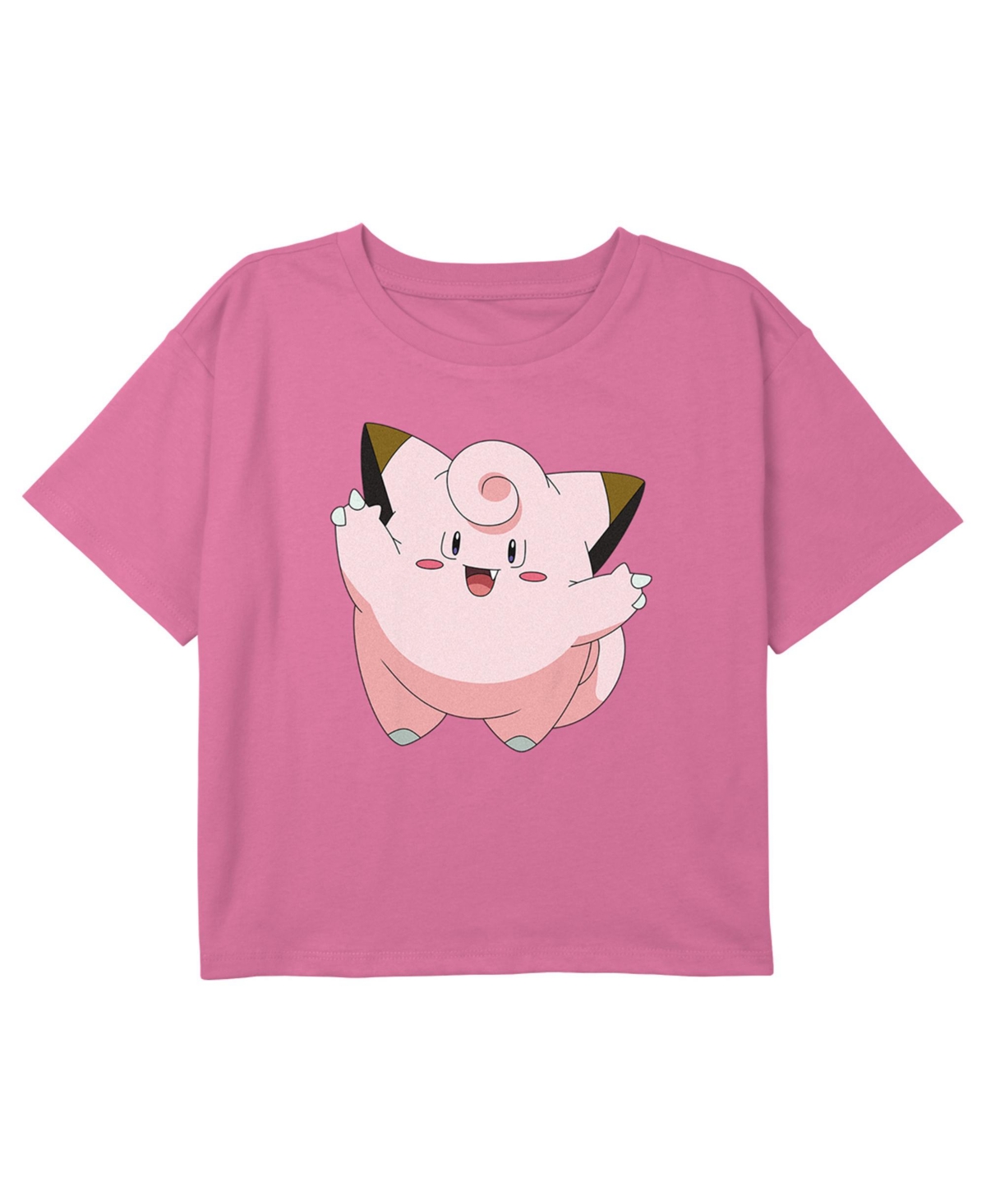 Nintendo Girl's Pokemon Clefairy Large Portrait Child T-shirt In Light Pink