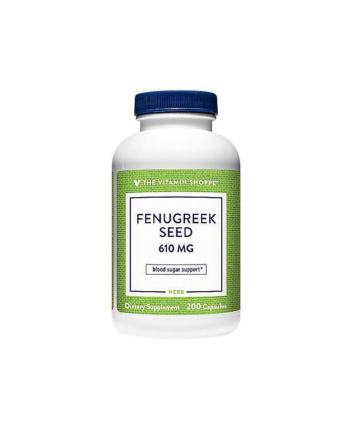 The Vitamin Shoppe Fenugreek Seed Blood Sugar Support 610 MG (200