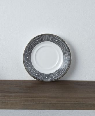 Infinity Graphite 4 Piece Saucer Set, Service for 4