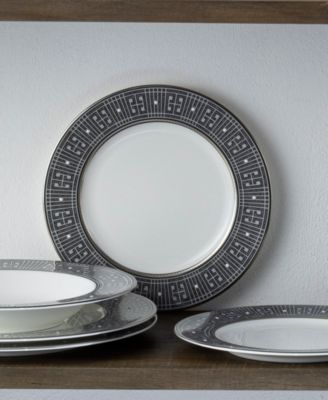 Infinity Graphite 4 Piece Salad Plate Set, Service for 4