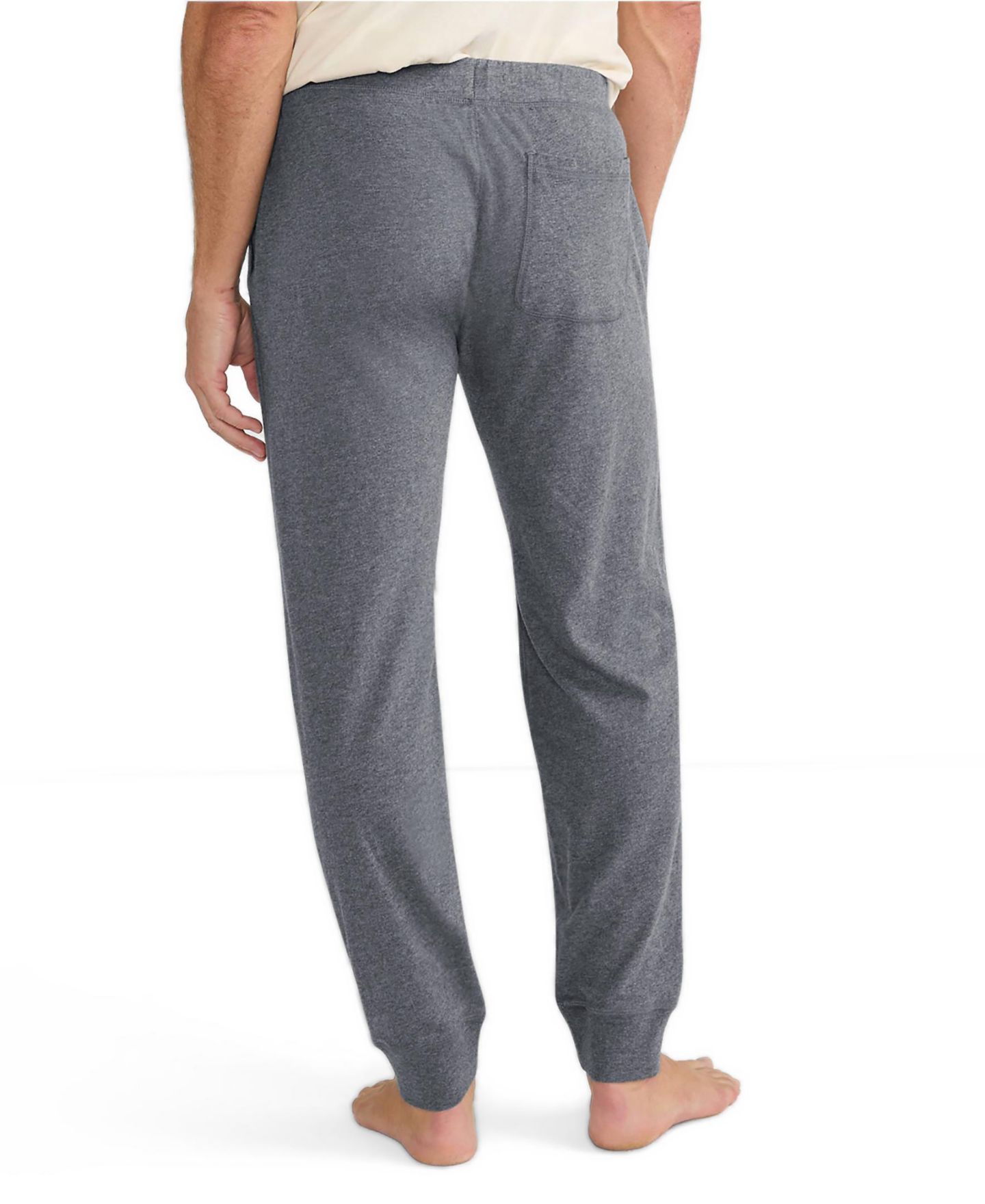 Мужские брюки Lands' End Knit Jersey Sleep Jogger, цвет: Угольный меланжевый — фото 4