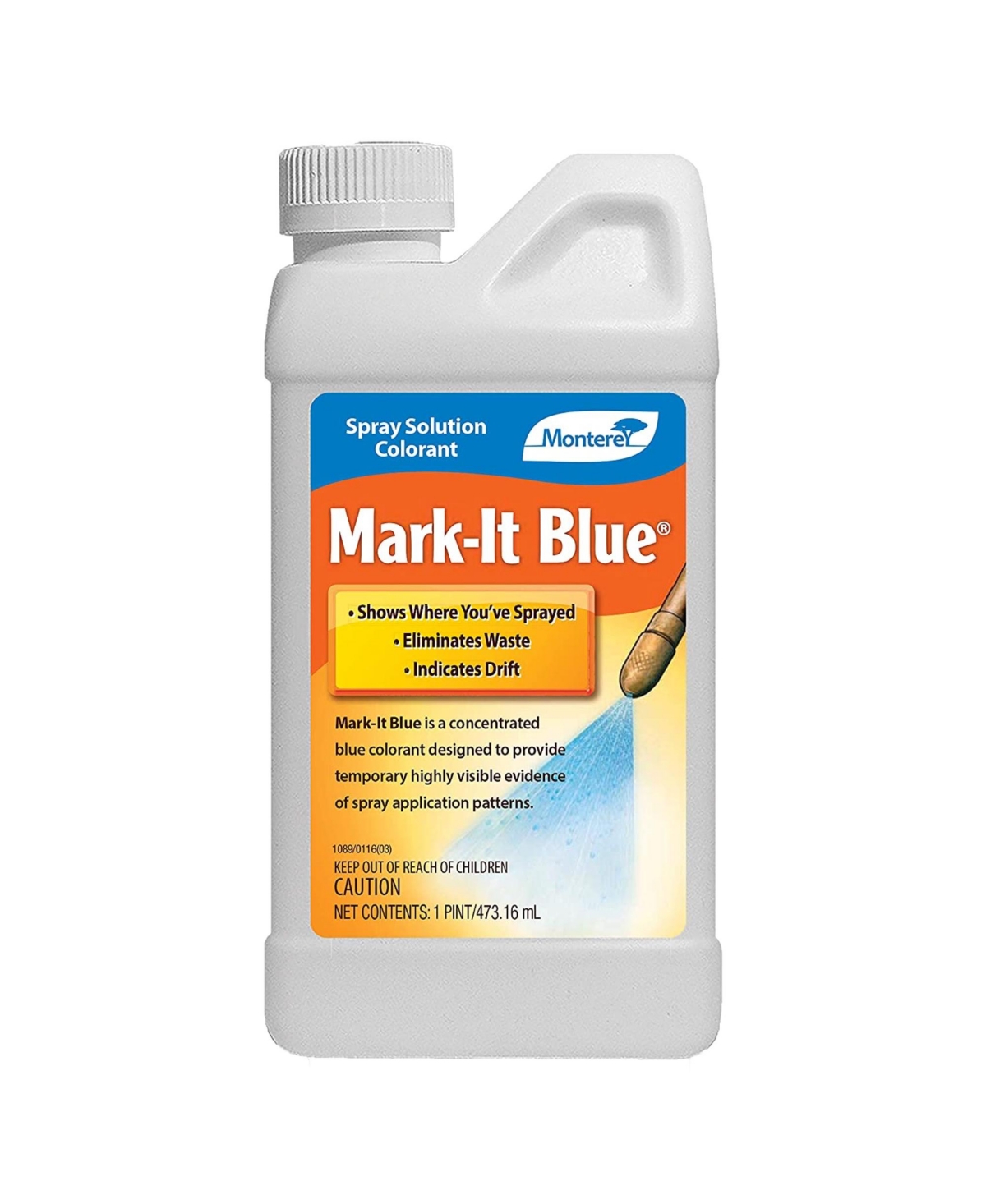 LG1142 Spray Solution Colorant Mark-It Blue Dye, 15.9 Fl Oz, White - Multi
