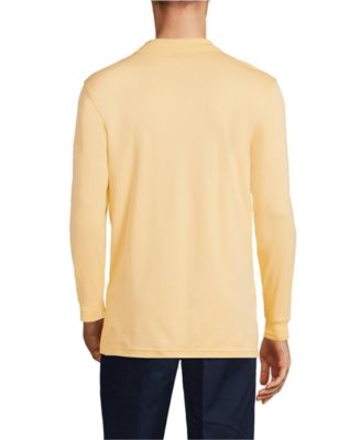 Men's School Uniform Long Sleeve Interlock Polo Shirt