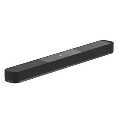 AMBEO Soundbar Plus for TV and Music with Immersive 3D Surround Sound, Virtual 7.1.4 Speaker Setup, Built-in Dual Subwoofers, Advanced Streaming Connectivity, Night Mode, Black