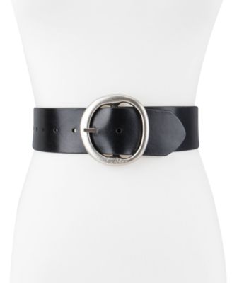 Women's Two-in-One Reversible Center Bar Buckle Belt