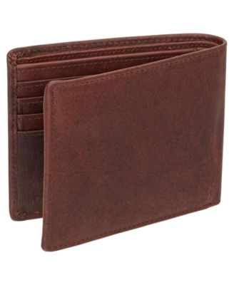 Men's Buffalo RFID Secure Wallet with Coin Pocket