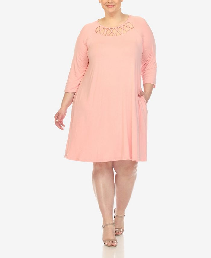 White swing 2025 dress plus size
