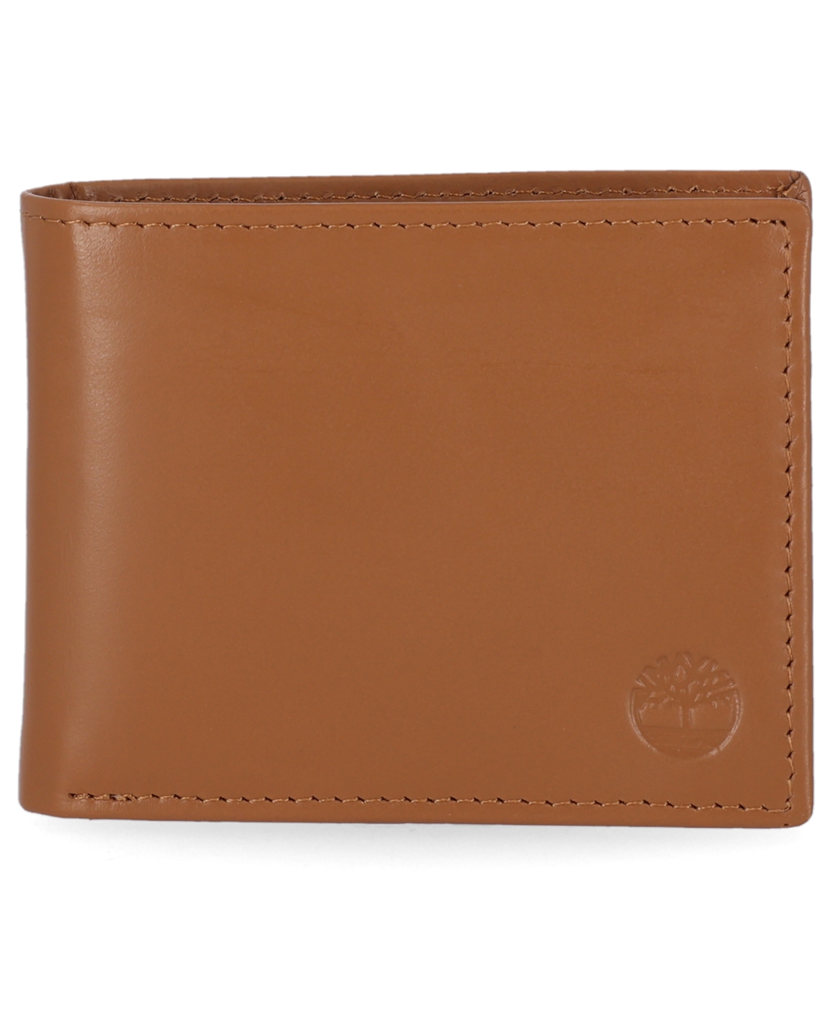 Timberland Men's Cloudy Contrast Passcase Leather Wallet In Tan