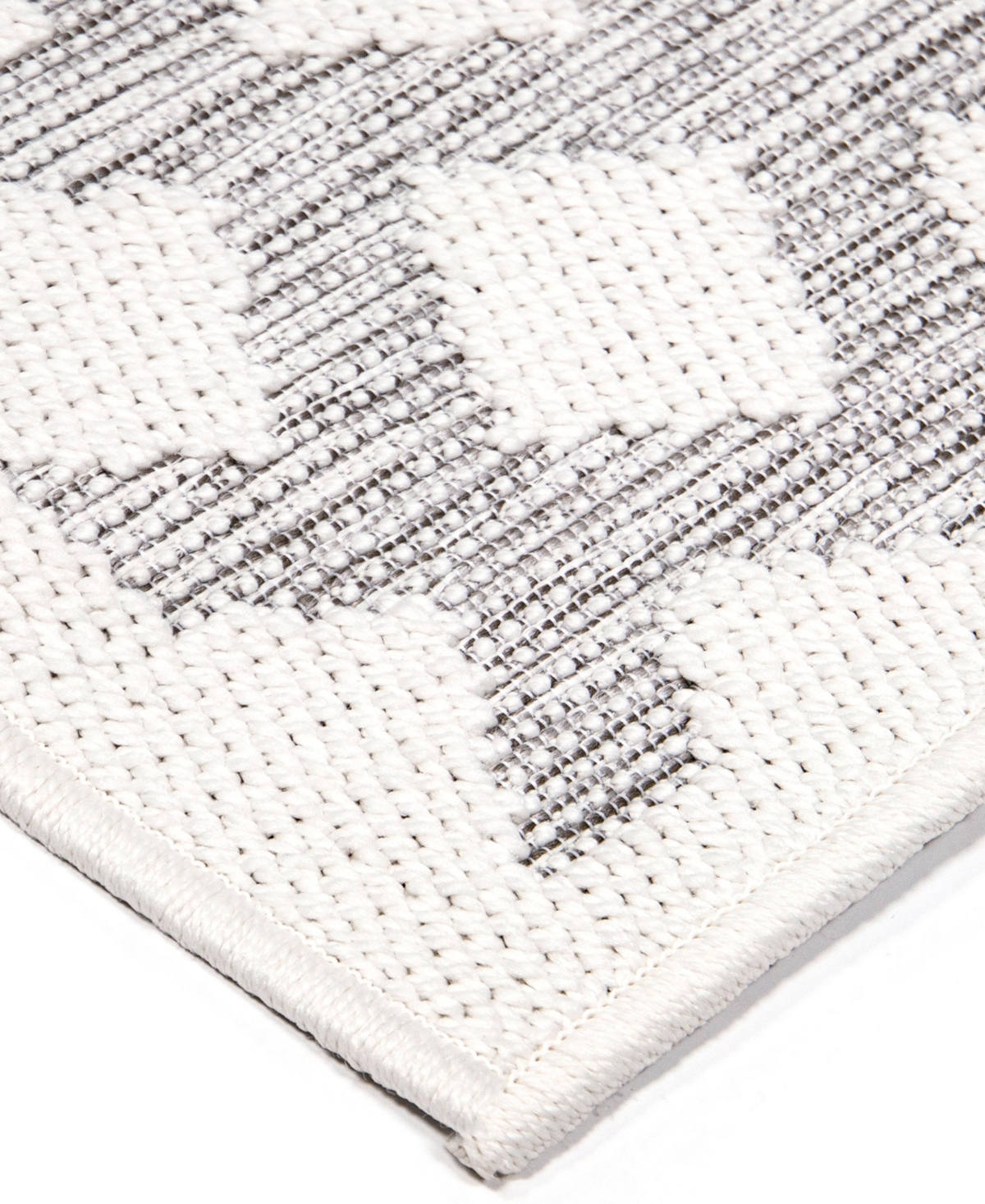 Orian Rugs Closeout! Knitweave Indoor, Outdoor oz 7'10" X 10'10" Area Rug In Gray,ivory