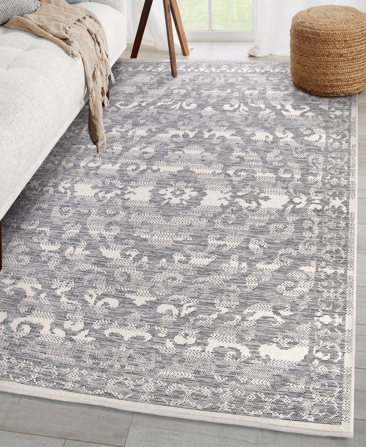 Orian Rugs Closeout! Knitweave Indoor, Outdoor Nimsie 5'3" X 7'6" Area Rug In Multi