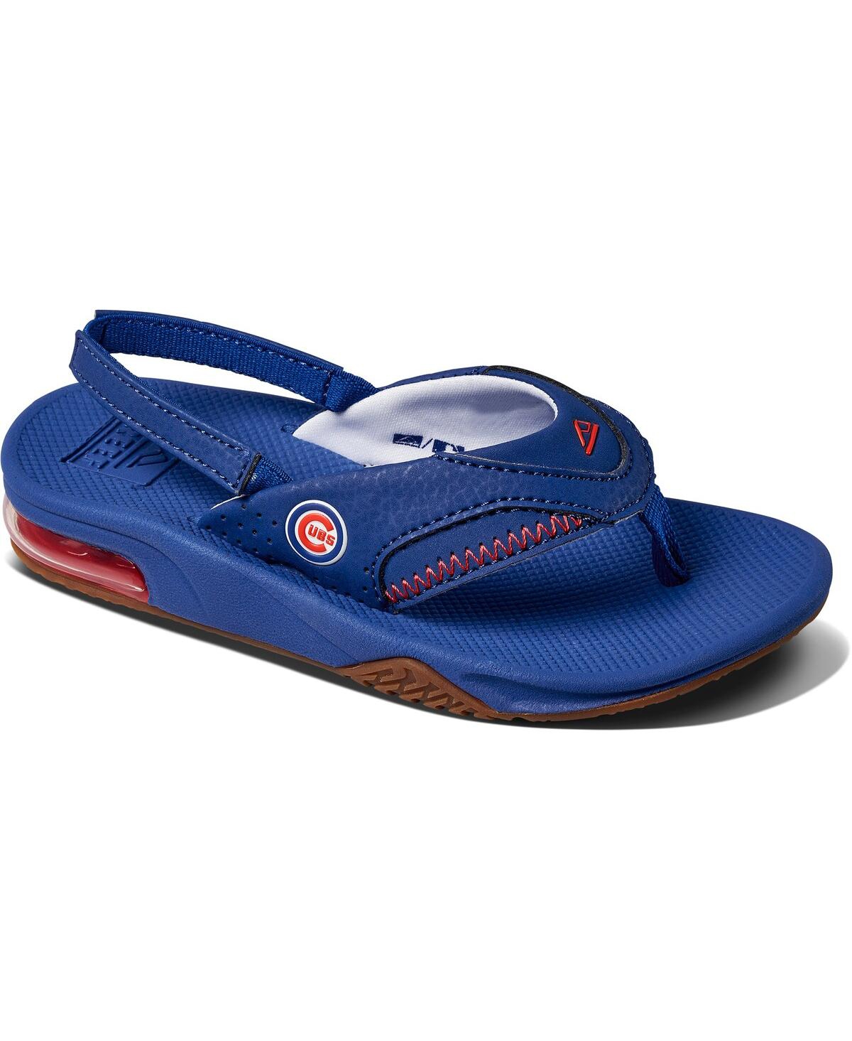 Reef Babies' Preschool Boys And Girls  Chicago Cubs Fanning Sandals In Blue