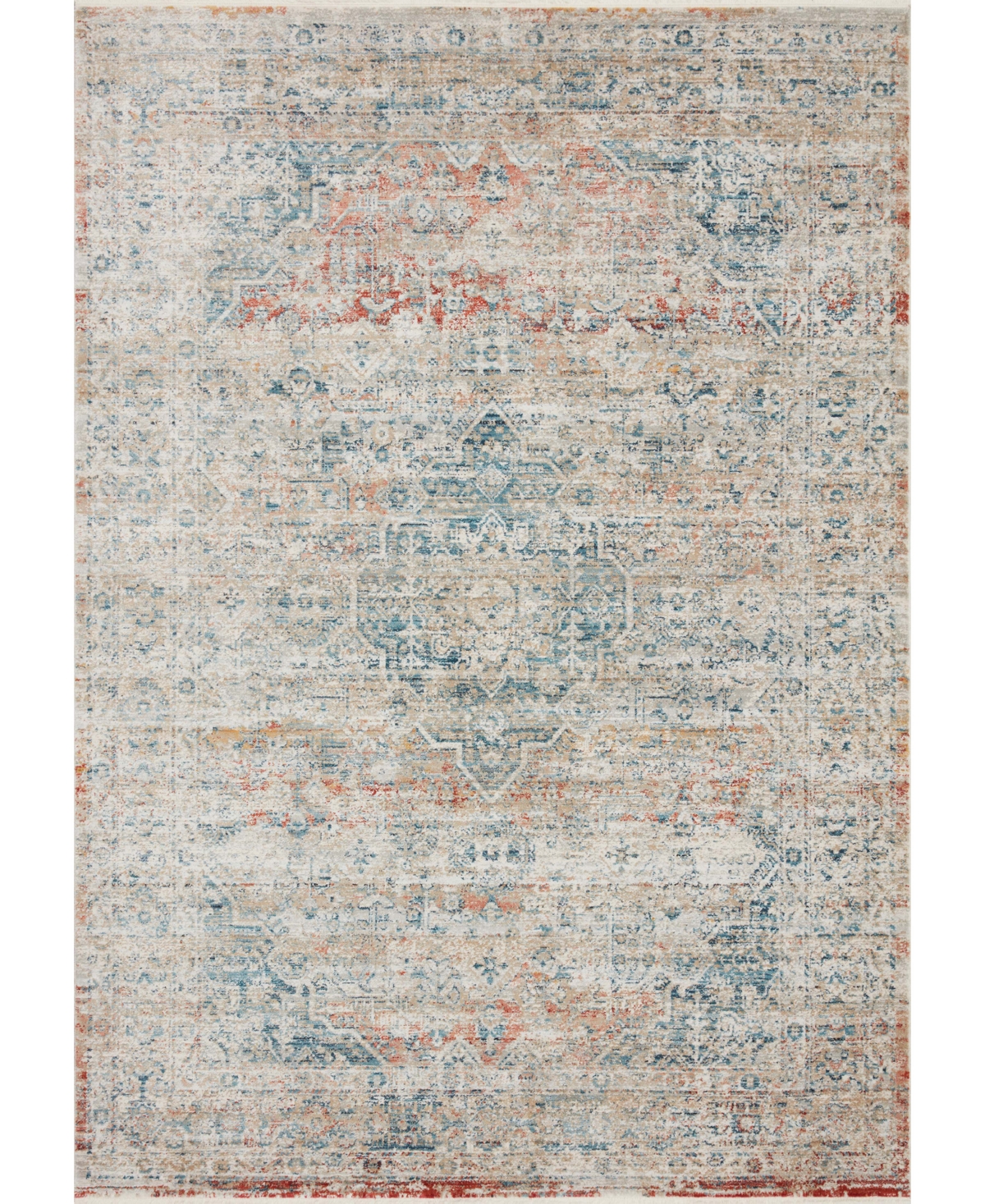 Magnolia Home By Joanna Gaines X Loloi Elise Eli-03 5'3" X 7'9" Area Rug In Neutral