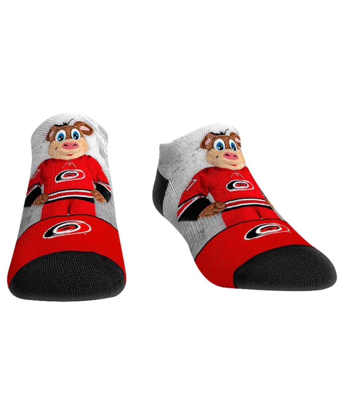 Rock 'em Men's And Women's  Socks Carolina Hurricanes Mascot Walkout Low Cut Socks In Red