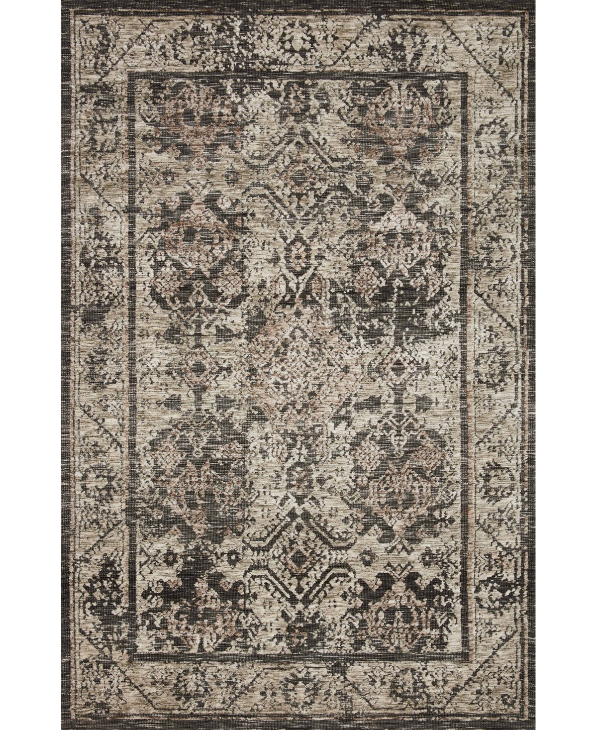 Shop Magnolia Home By Joanna Gaines X Loloi Lindsay Lis-04 7'9" X 9'9" Area Rug In Charcoal