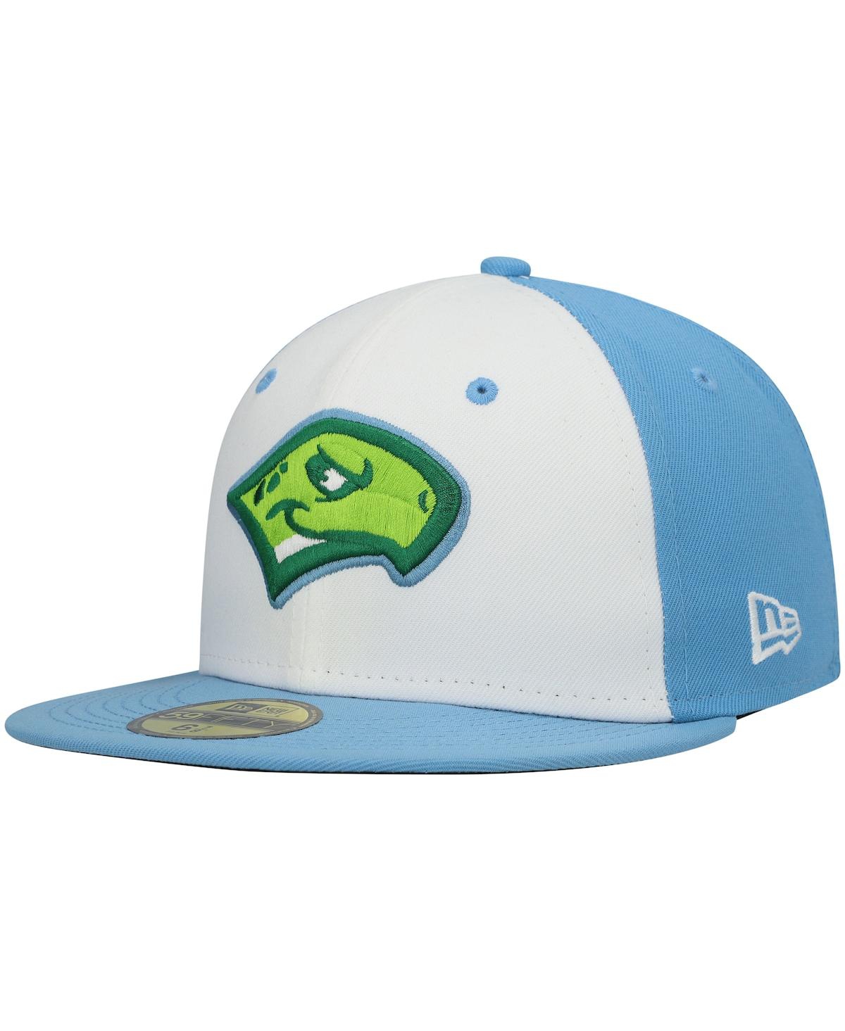NEW ERA MEN'S NEW ERA WHITE DAYTONA TORTUGAS AUTHENTIC COLLECTION ROAD 59FIFTY FITTED HAT 
