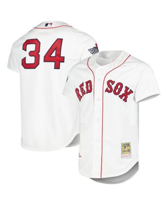 Men's David Ortiz White Boston Red Sox Cooperstown Collection Authentic Jersey
