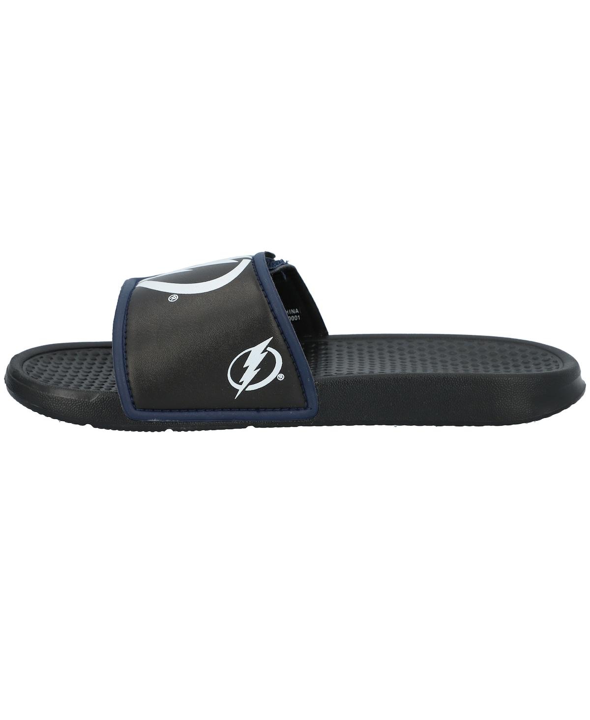 Youth Boys and Girls Foco Tampa Bay Lightning Colorblock Big Logo Legacy Slide Sandals