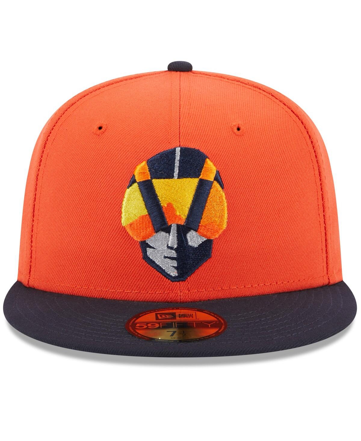 Men's New EraLas Vegas Aviators Authentic Collection Alternate Logo 59FIFTY Fitted Hat - Orange