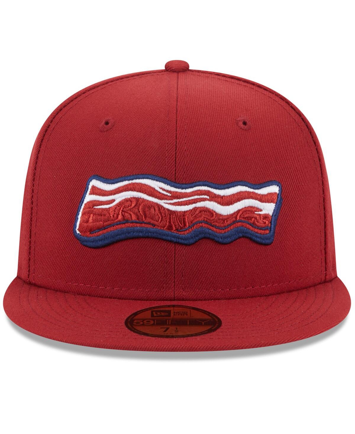 Shop New Era Men's  Red Lehigh Valley Ironpigs Authentic Collection Alternate Logo 59fifty Fitted Hat